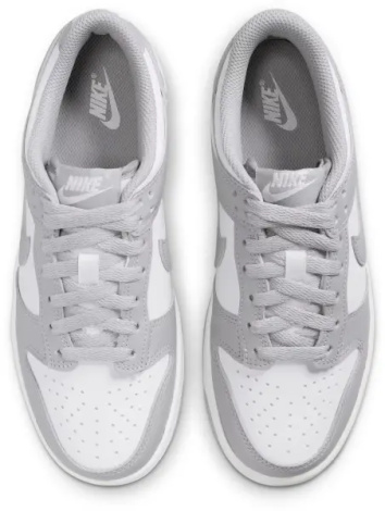 Кроссовки подростковые Nike DUNK LOW (GS) серо-белые FB9109-123