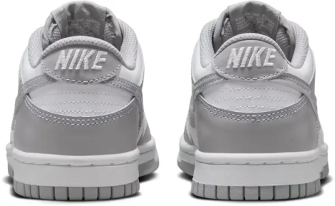 Кроссовки подростковые Nike DUNK LOW (GS) серо-белые FB9109-123