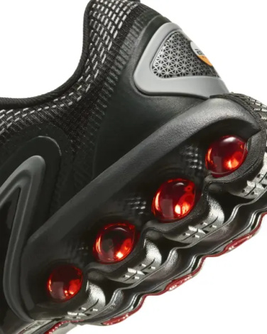 Кросівки підліткові Nike AIR MAX DN (GS) чорно-срібно-червоні FB8987-009