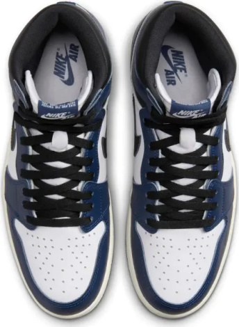 Кросівки Nike AIR JORDAN 1 RETRO HIGH OG темно-синьо-біло-чорні DZ5485-401