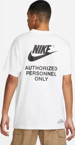 Футболка Nike SPORTSWEAR AUTHORIZED PERSONNEL белая DM6427-100