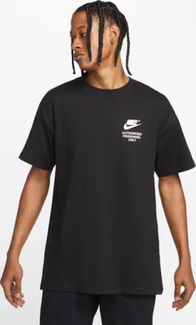 Футболка Nike SPORTSWEAR AUTHORIZED PERSONNEL черная DM6427-010