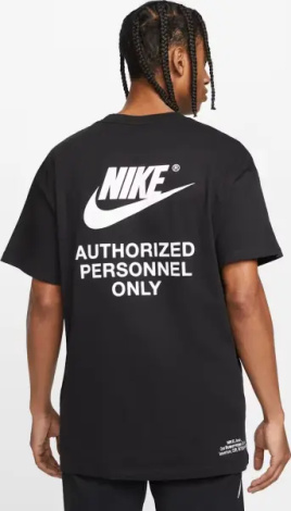 Футболка Nike SPORTSWEAR AUTHORIZED PERSONNEL черная DM6427-010