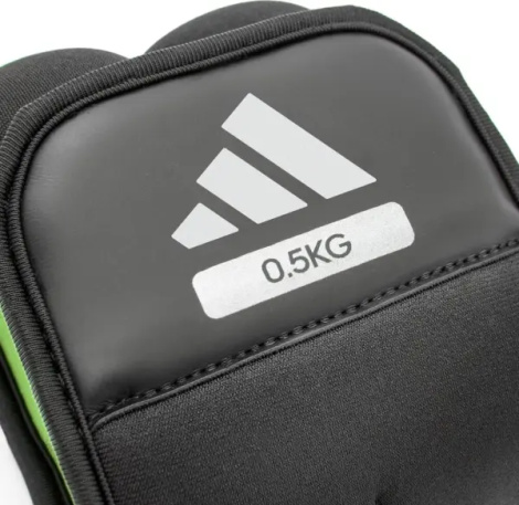 Обважнювачі для щиколотки/зап'ястя Adidas ANKLE/WRIST WEIGHTS чорно-салатові (2 х 0.5 кг) ADWT-12320-NL