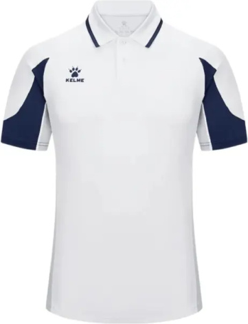 Поло Kelme бело-темно-синее 8651PL1209.9100