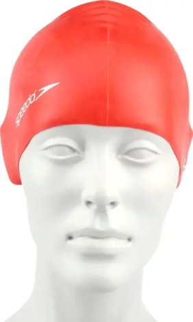 Шапочка для плавання дитяча Speedo FLAT SILCONE CAP TEAM JU червона 8-709931959-2