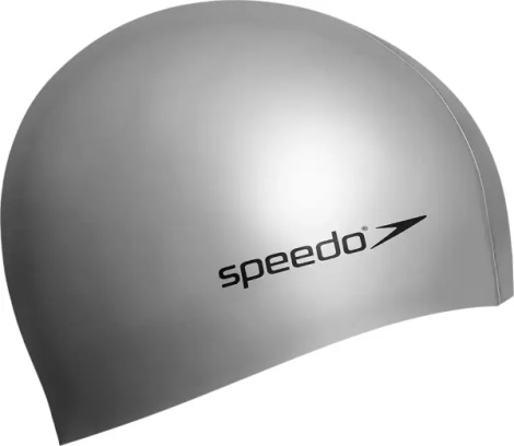 Шапочка для плавання Speedo FLAT SILICONE CAP AU срібна 8-709911181