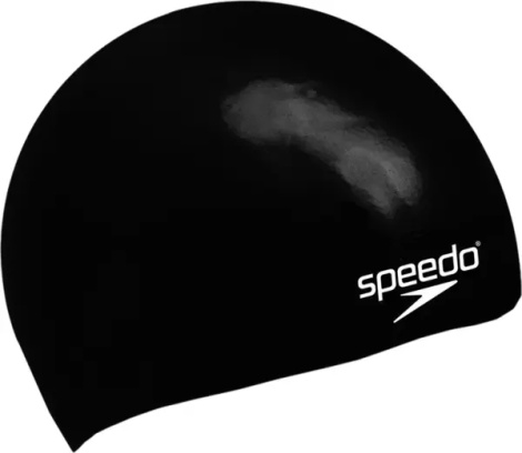 Шапочка для плавання дитяча Speedo PLAIN MOULDED SILICONE CAP JU чорна 8-709900001