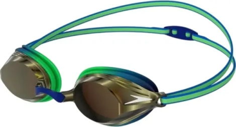 Окуляри для плавання дитячі Speedo VENGEANCE MIR GOG JU зелено-синьо-золоті 8-11325D651