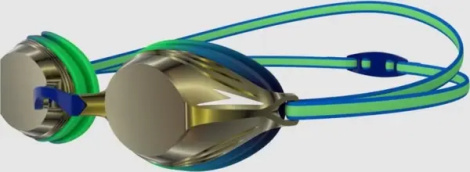 Окуляри для плавання дитячі Speedo VENGEANCE MIR GOG JU зелено-синьо-золоті 8-11325D651