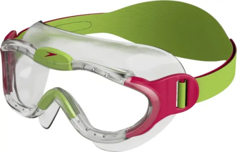 Окуляри для плавання дитячі Speedo SEA SQUAD MASK JU рожево-салатові 8-087638028