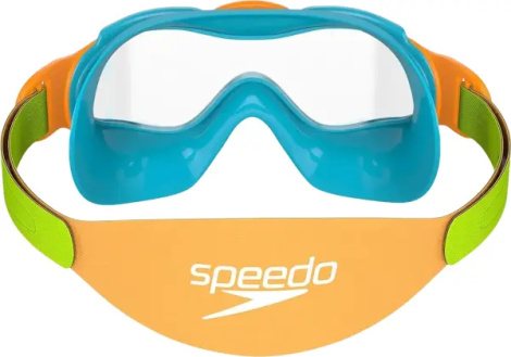 Окуляри для плавання дитячі Speedo SEA SQUAD MASK JU бірюзово-салатово-помаранчеві 8-0876314645