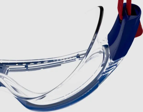Окуляри для плавання дитячі Speedo RIFT GOG JU прозоро-синьо-червоні 8-01213C811