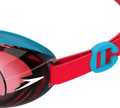 Окуляри для плавання дитячі Speedo JUNIOR JET 2.0 червоно-блакитні 8-00493515070