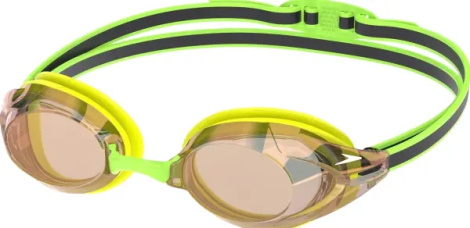 Очки для плавания Speedo VANQUISHER 3.0 MIRRORED желто-салатово-черные 8-00473417218