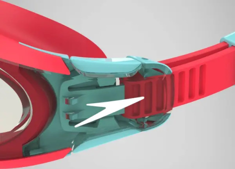 Окуляри для плавання дитячі Speedo JUNIOR HYDROSITY 2.0 червоно-бірюзові 8-00446317632