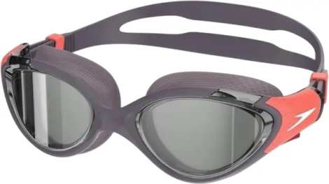 Окуляри для плавання жіночі Speedo BIOFUSE 2.0 MIRROR темно-сіро-помаранчеві 8-00377518706