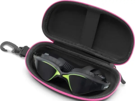 Чехол для очков для плавания Aqua Speed GOGGLE CASE черно-розовый 737-03
