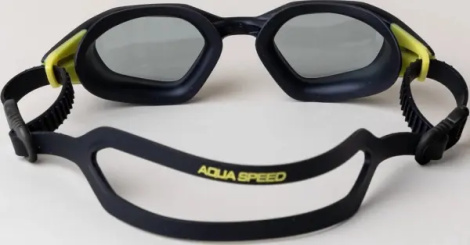 Очки для плавания Aqua Speed CYCLONE черно-желтые 714-07