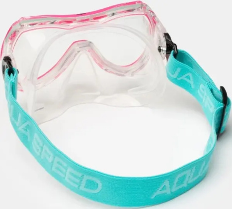 Маска для плавания детская Aqua Speed ALIZE FS розово-голубая 622-03