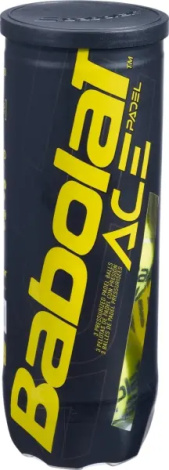 Набор мячей для падл-тенниса Babolat ACE PADEL желтый (3 штуки) 501104-113