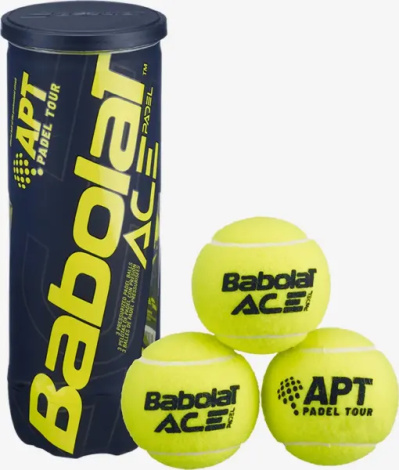 Набор мячей для падл-тенниса Babolat ACE PADEL желтый (3 штуки) 501104-113