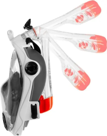 Маска для плавання повнолицьова Aqua Speed SPECTRA 2.0 чорно-біла 247-05