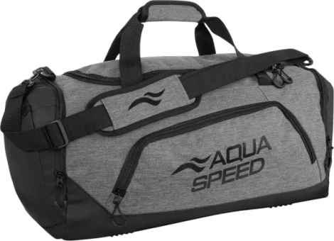 Сумка спортивна Aqua Speed DUFFEL BAG L 43L сіро-чорна 141-37