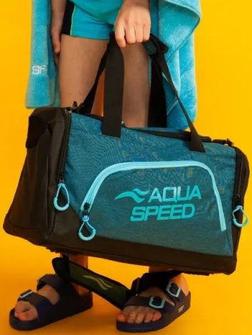 Сумка спортивна Aqua Speed DUFFEL BAG S 33L темно-бірюзово-чорна 141-24