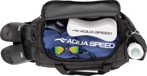 Сумка спортивная Aqua Speed DUFFEL BAG L 43L черно-белая 141-07