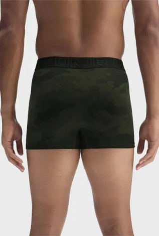 Труси (боксерки) Under Armour PERFORMANCE COTTON 3IN 3-PACK PRINTED BOXERJOCK чорні, оливкові, хакі (3 штуки) 1383892-392