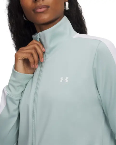 Спортивный костюм женский Under Armour TRICOT бирюзово-белый 1365147-477