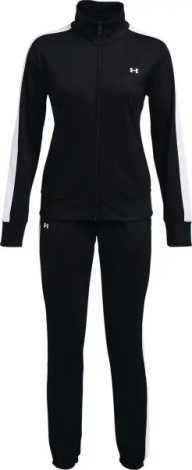 Спортивный костюм женский Under Armour TRICOT черно-белый 1365147-001