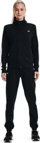 Спортивный костюм женский Under Armour TRICOT черно-белый 1365147-001