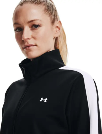 Спортивный костюм женский Under Armour TRICOT черно-белый 1365147-001