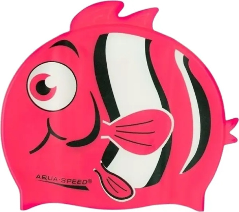 Шапочка для плавания детская Aqua Speed ZOO NEMO кораллово-белая 115-03-nemo