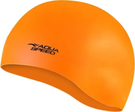 Шапочка для плавания Aqua Speed MONO оранжевая 111-75