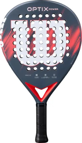 Ракетка для падл-тенниса Wilson OPTIX V2 POWER GRIP2 дымчато-темно-сине-красная WR190811U2
