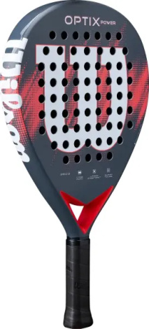 Ракетка для падл-тенниса Wilson OPTIX V2 POWER GRIP2 дымчато-темно-сине-красная WR190811U2