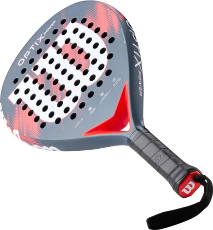 Ракетка для падл-тенниса Wilson OPTIX V2 POWER GRIP2 дымчато-темно-сине-красная WR190811U2