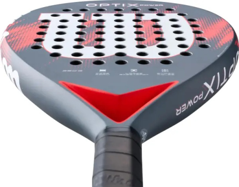 Ракетка для падл-тенниса Wilson OPTIX V2 POWER GRIP2 дымчато-темно-сине-красная WR190811U2