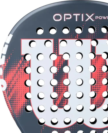 Ракетка для падл-тенниса Wilson OPTIX V2 POWER GRIP2 дымчато-темно-сине-красная WR190811U2