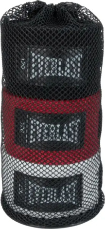 Бинты боксерские Everlast CORE HANDWRAPS 3 PACK белые, черные, красные (3 пары, 304,8 см) P00003251