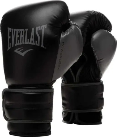Перчатки боксерские Everlast POWERLOCK 2R TRAINING GLOVES черные (10 унций) P00002283