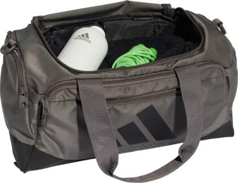 Сумка спортивна Adidas TRAINING DEFENDER DUFFLE BAG XSMALL 19,1L темно-сіра KE6245