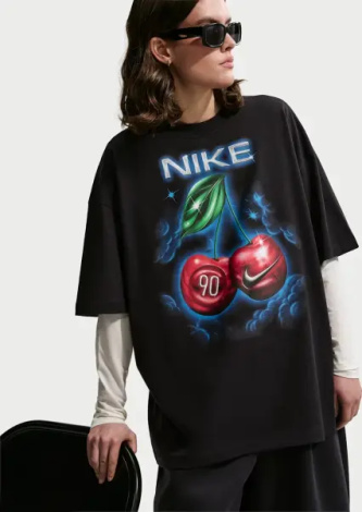 Футболка жіноча Nike SPORTSWEAR OVERSIZED чорна IR7836-010