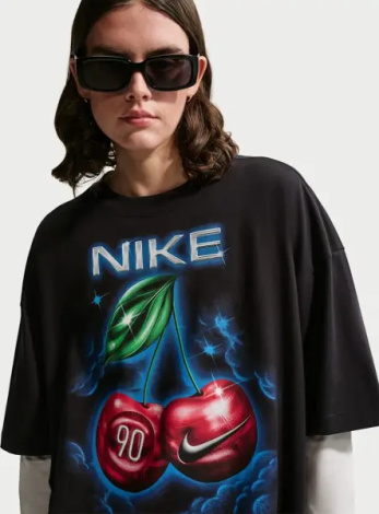 Футболка жіноча Nike SPORTSWEAR OVERSIZED чорна IR7836-010