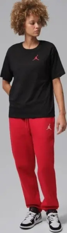 Футболка жіноча Nike JORDAN JUMPMAN чорно-червона IR0389-010