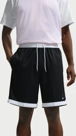 Шорты баскетбольные Nike DNA ACADEMY MEN'S DRI-FIT 20.5CM черно-белые IQ8608-011