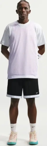 Шорты баскетбольные Nike DNA ACADEMY MEN'S DRI-FIT 20.5CM черно-белые IQ8608-011